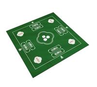 HAJHI Quick-Drying Mahjong Table Cloth Non-Slip Mahjong Mat Easy Care Game Mat for Table Silent Chinoiserie for Board Games Beginners(80 * 80cm,C-Green)