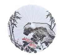 HAJHI Silk Fabric Chinese Umbrella Commemorative Japanese Umbrella 32in for Adults Kid Handmade Parasols for Wedding Party(26)