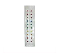 HAJHI Sleep Aid Acupuncture Ear Seeds Soothing Soft Ear Acupuncture Decorative Pressure Massage Reflexology Easy to Use(Coloured - 20 pcs)