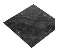 HAJHI Square Game Mat for Table Texas Hold'em Mahjong Mat Thickened Silent Mahjong Table Cloth Non-Slip for Board Beginners(70 * 70cm,BLACK-A_3MM)