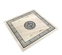 HAJHI Tea Rooms Game Mat for Table Rubber Non-Slip Mahjong Mat Quick-Drying Decorative for Poker Dominoes Thickened Silent Portable(100 * 100,J)