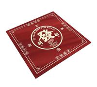 HAJHI Tea Rooms Game Mat for Table Rubber Non-Slip Mahjong Mat Quick-Drying Decorative for Poker Dominoes Thickened Silent Portable(100 * 100,F)