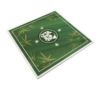 HAJHI Tea Rooms Game Mat for Table Rubber Non-Slip Mahjong Mat Quick-Drying Decorative for Poker Dominoes Thickened Silent Portable(100 * 100,A)