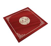 HAJHI Tea Rooms Game Mat for Table Rubber Non-Slip Mahjong Mat Quick-Drying Decorative for Poker Dominoes Thickened Silent Portable(100 * 100,N)