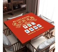HAJHI Texas Hold'em Game Mat for Table Portable Storage Mahjong Mat Non-Slip Rubber Mahjong Table Cover Gift for Enthusiasts(G)