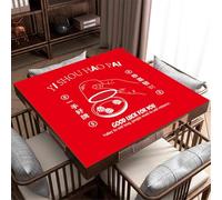HAJHI Texas Hold'em Game Mat for Table Portable Storage Mahjong Mat Non-Slip Rubber Mahjong Table Cover Gift for Enthusiasts(A)