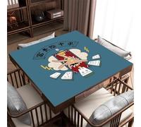 HAJHI Texas Hold'em Game Mat for Table Portable Storage Mahjong Mat Non-Slip Rubber Mahjong Table Cover Gift for Enthusiasts(B)