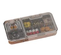 HAJHI Weekly Dosage Pill Crusher Fine Powder 3-in-1 Pill Cutter V-Slot Precise Pill Splitter 1/2 for Travel Banquets Portable(Grey)