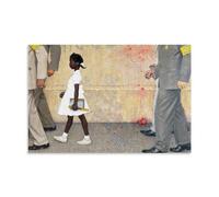 HAJIDEMA Norman Rockwell Art poster Ruby Bridges Wall Art Painting Canvas Living Room Prints Bedroom Decor Artworks 12x18inch(30x45cm)