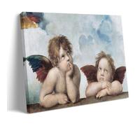 HAJIDEMA Raphael Art poster Winged Cherubs Picture Print Wall Art Painting Canvas Artworks Idea Room Aesthetic 12x18inch(30x45cm)