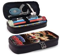 Hajim-E No Ipp-O Leather Pencil Case, Pencil Case Big Capacity, Pen Marker Holder Pouch Box, Large Storage Stationery Organizer with Zipper for Office