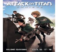 Hajime Isayama Attack on Titan Omnibus 6 (Vol. 16-18) Paperback Book Hajime Isayama Multicolor
