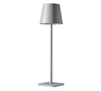 HAJINLU Cordless Table Lamp Battery Operated Rechargeable for Dinning Table Home Decor Bedside Nightstand Small Night Light (Grey)