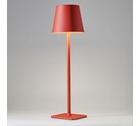 HAJINLU Cordless Table Lamp Battery Operated Rechargeable for Dinning Table Home Decor Bedside Nightstand Small Night Light (Red)