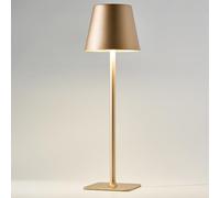HAJINLU Cordless Table Lamp Battery Operated Rechargeable for Dinning Table Home Decor Bedside Nightstand Small Night Light (Gold)