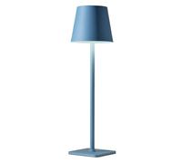 HAJINLU Cordless Table Lamp Battery Operated Rechargeable for Dinning Table Home Decor Bedside Nightstand Small Night Light (Blue)
