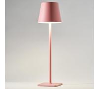 HAJINLU Cordless Table Lamp Battery Operated Rechargeable for Dinning Table Home Decor Bedside Nightstand Small Night Light (Pink)