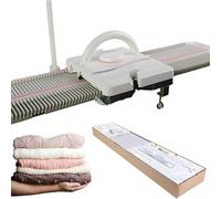 HajMyrdonyx 150 Stitches Medium Gauge 6.5mm Automatic Knitting Machine Kit - Household Sewing Tool Set with Accessories, Plastic Knitting Machine Hand Sweater Knitting Machine Kit for Kids and Adults