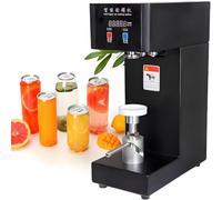 HajMyrdonyx 180W Commercial Can Sealer, Soda Can Sealer Machine with Smart Counter & LED Display, 5.5cm Dia & 14-21cm Height Semi Automatic Can Sealers for Aluminum and Plastic Cans Black