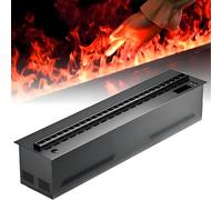 HajMyrdonyx 3D Water Vapor Fire Places Electric Fireplace, Atomizing Recessed Fireplace Realistic Atomized Flame, Control Electric Steam Fireplace Stove with Touch Screen/Remote Control 100cm