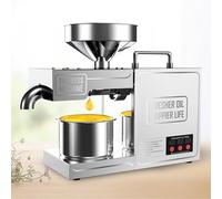 HajMyrdonyx Automatic Oil Press Hot/Cold Oil Extraction Machine, Essential Oil Press Machine, Commercial Oil Press Machine Food Grade 304 Stainless Steel for Home Avocado Coconut Flax Peanut Castor