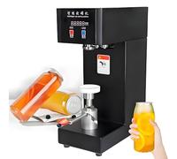 HajMyrdonyx Commercial Soda Can Sealer,Manual Cup Sealing Machine,Semi-automatic Cup Sealer Machine Fruit Juice/Beer Can Sealer, 2.2" Can Dia with LED Display,Height Adjustable Black