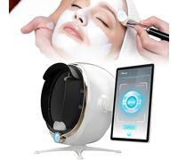 HajMyrdonyx Facial Skin Testing Machine 3D Skin Moisture Analyzer Achieve Glowing Skin Effortlessly, Skin Problem Detection Machine,8 Spectral Facial Moisture Analyzer,Multilingual White-21.5inches