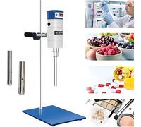 HajMyrdonyx High Speed Laboratory Homogenizer Emulsifier, Digital Display, 280W/510W Homogenize Dispersion Machine with 2 Work Heads Digital Display Blender for Cosmetics/Food/Paints Industry 28G+36G