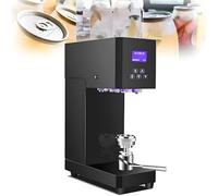 HajMyrdonyx Semi Automatic Can Sealer Machine, 370W Commercial Automatic Cup Sealing Machine, Electric Commercial Tin Cup Sealer For Aluminum/plastic Cans - 2.17" Diameter, 4.53"-6.69" Height Black