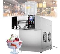 HajMyrdonyx Snowflake Ice Cream Machine, Commercial Ice Cream Continuous Ice Cream Machine, Milk Shaved Ice Korean Ice Whisker Machine, 60kg/120kg/180kg/Day Snow Cone Shaver Air Cooling 750W