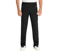 Hajo Men's Functional Deer Trousers with Zip on the Trouser Leg, Jogging or Leisure Trousers - Black - W48