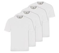 Hajo Men's T-Shirt, 4 Pack - Basic, Short Sleeve, Round Neck, Cotton, Solid