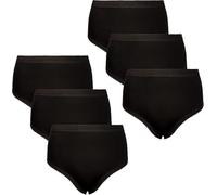 HAJRA@ 6 Women's Cotton Rich Full Coverage Mama Briefs,Multipack Maxi Knickers Underwear Panties, 6 Pack (UK, Numeric, 14, 16, Regular, Regular, 6, Black)