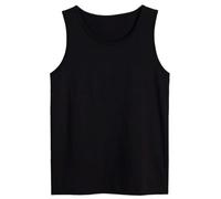 HAJRA® Men's Cotton Vests Tank Tops Sleeveless, Easy Fit Men Workout Shirts Plain Breathable Slim Fit Summer Top Vest Everyday Athletic wear (4XL, Black 1)