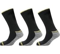 HAJRA® Men's Diabetic Work Socks, durable with cushioned Heels and Toes. Heavy Duty Rich Coton work wear Socks.UK Fits size 6-11.(PACK OF 3 PAIRS)