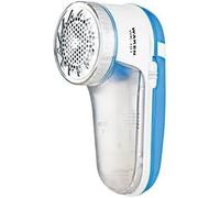 HAJRA® Portable Fabric Shaver and Lint Remover - Battery Operated, Lightweight - Quickly Removes Bobbles, Hair, Fluff, and Lint from Clothes - Keep Fabrics Looking Fresh. (BLUE)