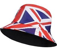 HAJRA® Versatile Unisex Cotton Bucket HAT with a Charming Print, Ideal for Sun, Hiking, Holidays. Bucket Hat Design Fits All Men, Women, Teens. 56-58cm (England Big Flag)
