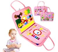 HAJXXMM Busy Board Montessori Toy for Kids, Busy Board Toy, Montessori Sensory Board, Educational Learning Activity Sensory Board, Developing Sensory Toy for Fine Motor Skills-B