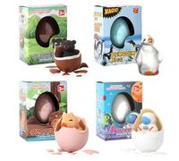 HAJXXMM Hatching Eggs for Kids, Hatch Interactive Eggs Toy, Surprise Hatching Animals Eggs Water Growing Toys, Easter Basket Stuffers Creative Birthday Gift for Kids Ages 3 4 5 6 7 8 Years Old