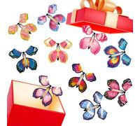 HAJXXMM Magic Flying Butterfly, Fairy Butterfly Flying, Clockwork Butterfly Card, Rubber Band Powered Fairy Toys, for Birthday Gifts, Performance Props, Magic Show Surprise Gifts 20pcs