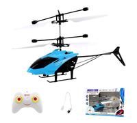 HAJXXMM Remote Control Helicopter, RC Helicopter with LED, Helicopter,Aircraft Model Helicopters with Light with Altitude Hold Controlled Airplane Model Flying Gift for Birthday（Blue）