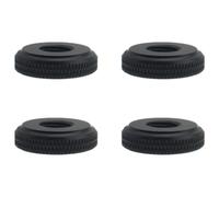 HAJXZH 4 PCS Thumb Wheel Lock Nut Adapter 3/8 Inch Aluminum Alloy Microphone Camera Tripod Screws Black Tripod Accessories for Most Camera Tripods