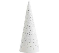 HAK Kähler Tea Light Holder, Ceramic, Snow White, 28,5 cm