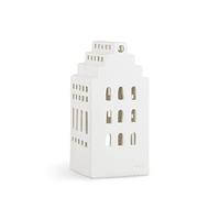 HAK Kähler Tea Light Holder, Ceramic, White, 17 x 8 cm