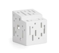 HAK Kähler Urbania Functio lighthouse white, lantern house white, ceramic house tealight, 7 x 9 cm