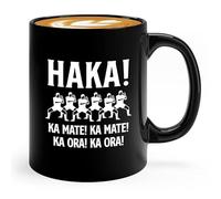 Haka Dance Coffee Mug 11oz Black - Haka Ka Mate - Funny Maori New Zealand Tribe's Culture Rugby Ceremonial Dances Perform Polynesian Brother