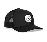 Haka PNW Trucker Hat for Men & Women, Pacific Northwest Trucker Mesh Snapback Adjustable Baseball Cap, White Patch - Black Hat, One Size