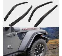 HAKA TOUGH Front & Rear Fender Flares Extensions Compatible with 2018-2023 Jeep Wrangler JL & JLU Unlimited Accessories, Only for High Clearance Fender Flares