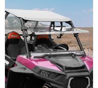 HAKA TOUGH Heavy Duty Scratch Resistant Adjustable 3-in-1 Folding Three Settings Full Windscreen,Compatible with 2014-2018 Polaris RZR 900/4 900 S 1000 XP 1000