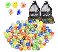 HAKACC 250 PCS Marbles Bulk Assorted Colours Glass, Cat Eyes Round Marbles Toy for Kids Games, DIY and Home Decoration